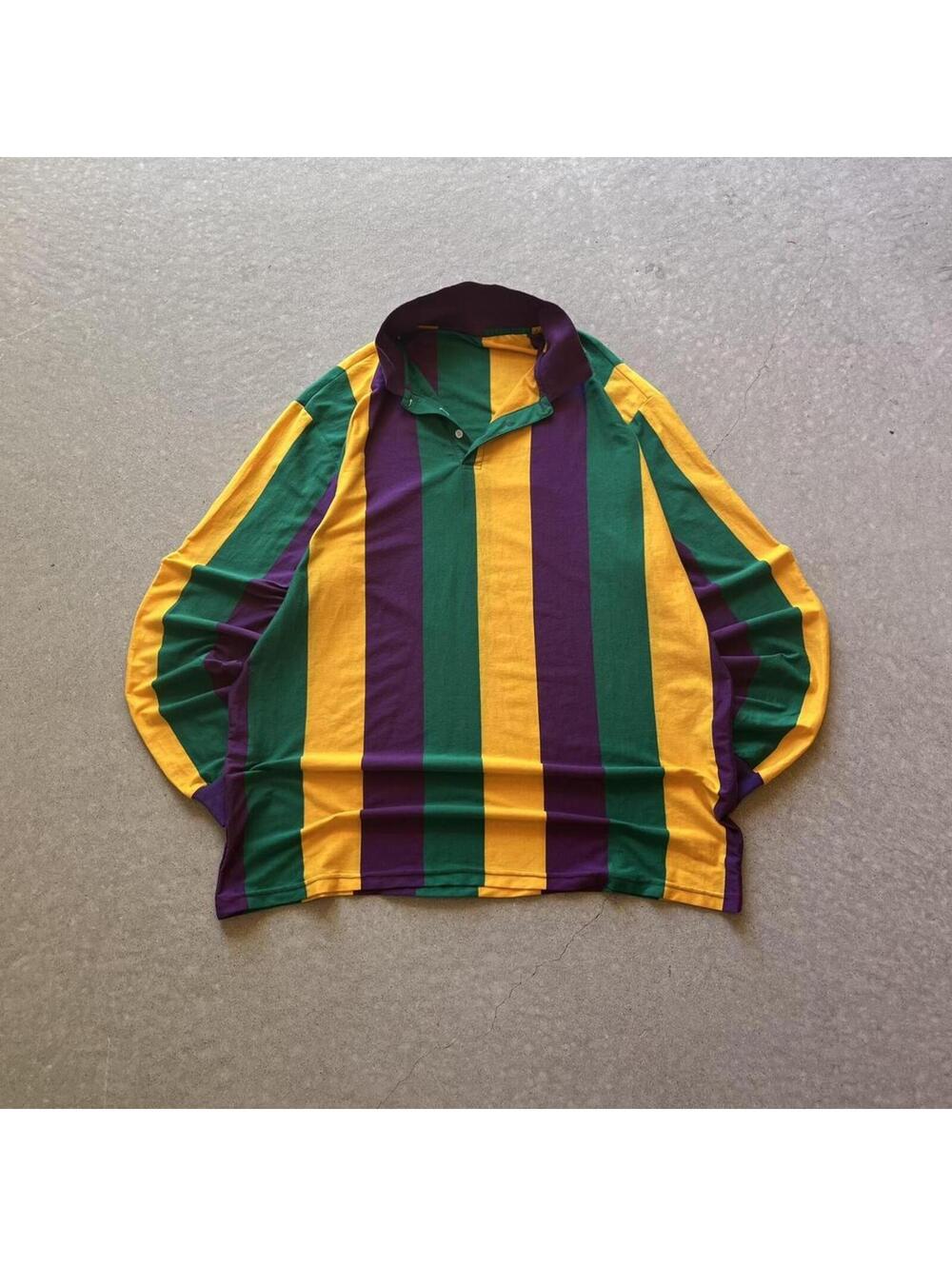 Vintage 80s Multi-Colored Rugby Shirt
